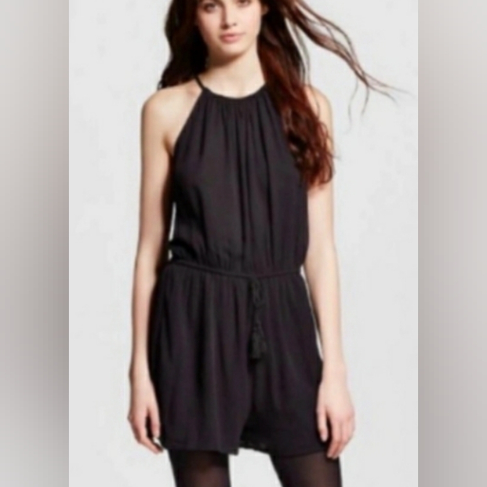 Mossimo Supply Co. Black Halter Jumpsuit
